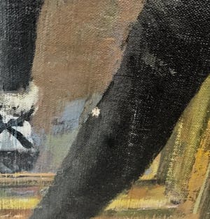 Harry Maas - Olieverf op doek, Battement tendu à la quatrième devant - Ingelijst kopen? Bied vanaf 650!