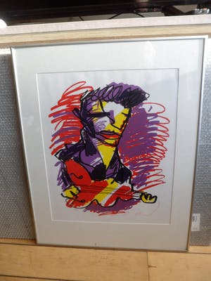 Herman Brood - Kleurenzeefdruk ELVIS Handgesigneerd kopen? Bied vanaf 225!