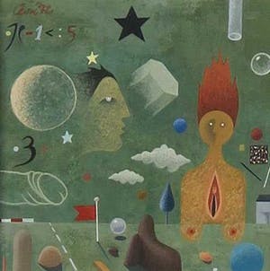 Leon Savelsberg - Gouache op papier, Groen Z.t. kopen? Bied vanaf 1!