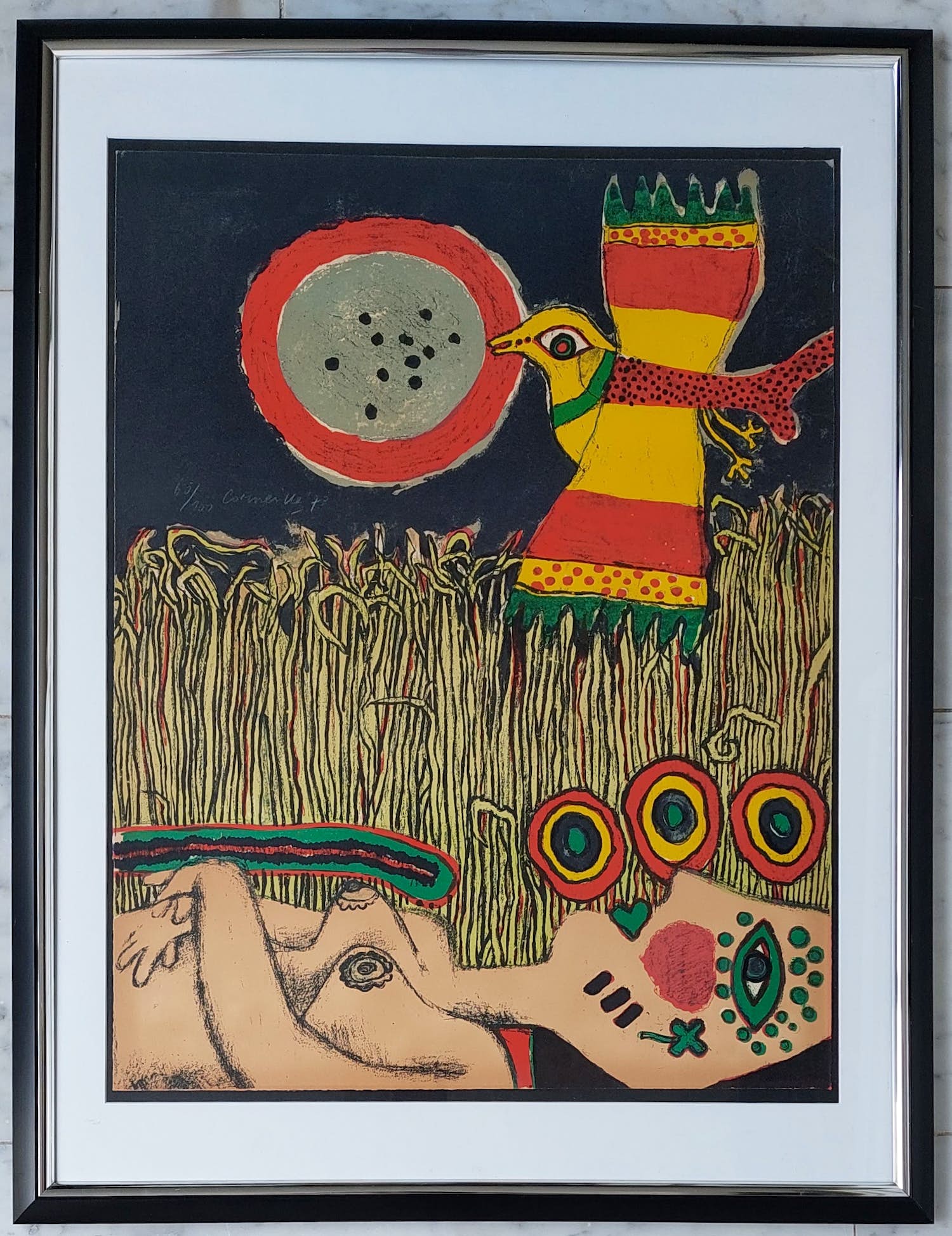 Corneille Vrouw en vogel Verkocht Kunstveiling.nl Corneille Vrouw en vogel Verkocht Kunstveiling.nl