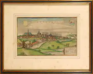 Frans Hogenberg - & G. Braun - Handgekleurde gravure van Brouwershaven verkauft für € 35!