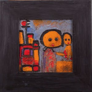 Giovanni Vetere - Fresco op board: figuren kopen? Bied vanaf 299!