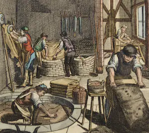 Ambrosius Gabler - Lot van vier handgekleurde kopergravures, Ambachten kopen? Bied vanaf 50!