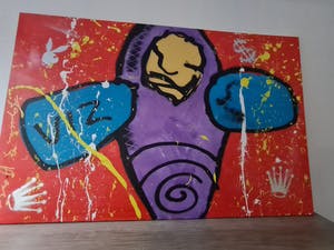 Espen Hagen - V12 - gemengde techniek - doek - 2007 - gesigneerd kopen? Bied vanaf 1!