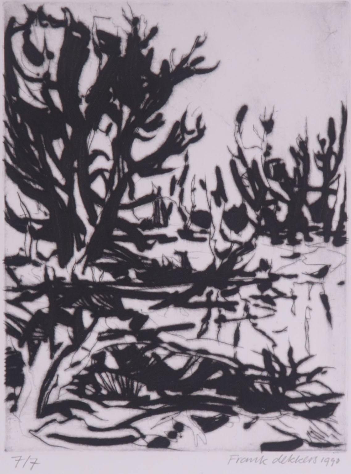 Frank Dekkers - Droge Naald, Zonder titel verkocht voor € 35!