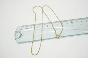 75 - Fijn en zo goed als nieuw 14 karaats geel-gouden fantasie collier kopen? Bied vanaf 140!