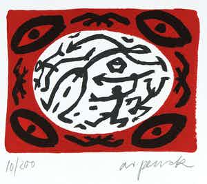 A.R. Penck - Ohne Titel verkocht voor € 150!