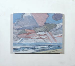 Paul Overhaus - Acryl op board, Regenweer kopen? Bied vanaf 1!