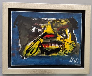 Martin van Wordragen - 'Masker'. Origineel werk. Mooie kleurstelling kopen? Bied vanaf 225!