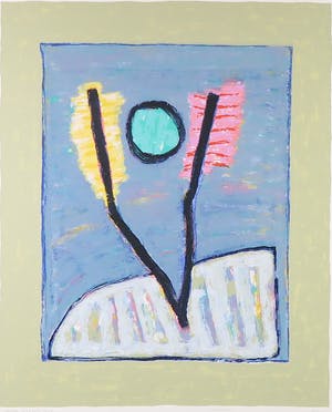 Harrie Gerritz - Zeefdruk, Winterzon - ingelijst kopen? Bied vanaf 50!