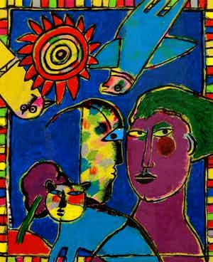 Corneille - Ingelijste zeefdruk - 2003 verkocht voor € 395!