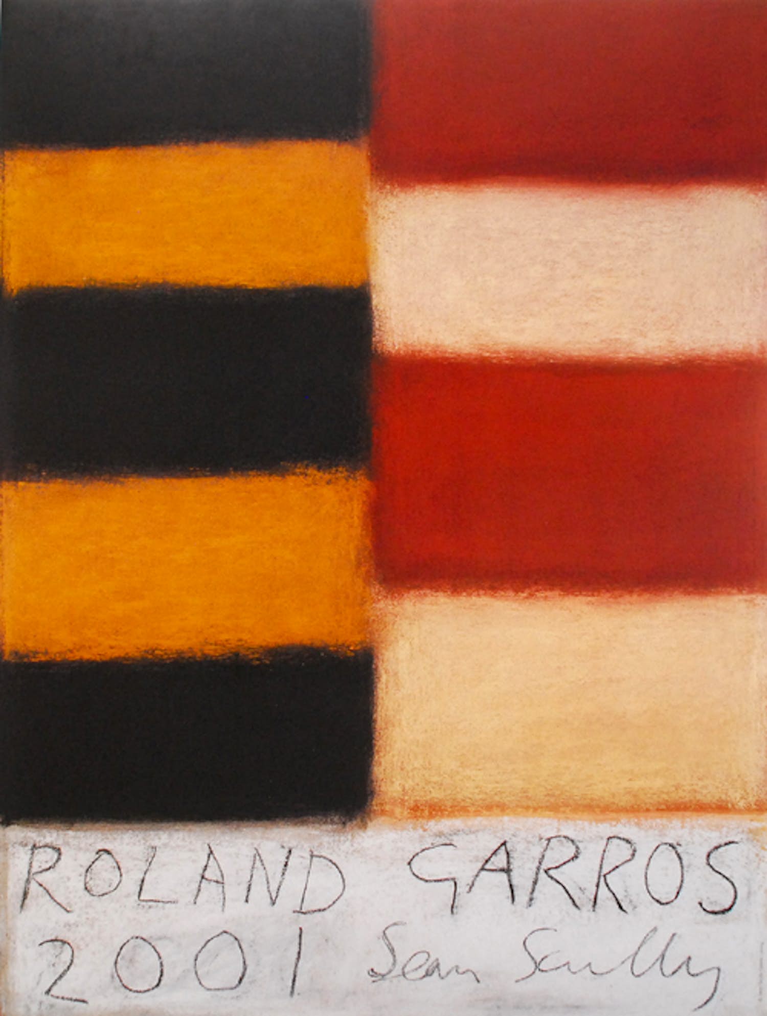 Sean Scully - Kleurenoffset. Affiche: ROLAND GARROS 2001 kopen? Bied vanaf 51!