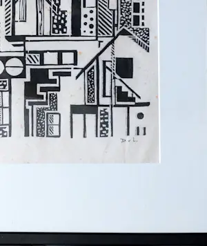 Dick van Luijn - constructivistische compositie kopen? Bied vanaf 100!