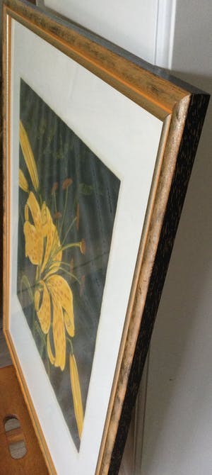 Dianne Bakker - Lelie I (E.A.) | Houtsnede in bijpassende lijst kopen? Bied vanaf 1!