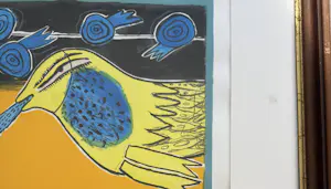 Corneille - Litho: 'Fantasie voorstelling met vrouw en vogels' (2009) kopen? Bied vanaf 335!