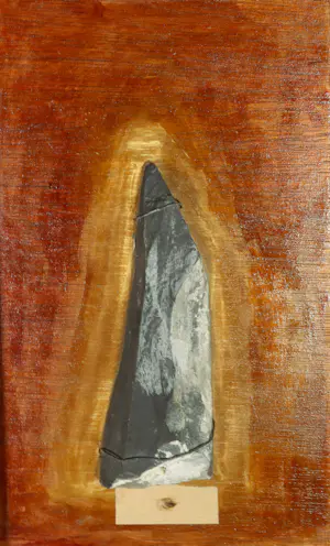 Peter Dejong - Boekobject in gemengde techniek, One stone and eleven feathers kopen? Bied vanaf 1!