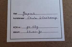 Carla Kleekamp - Gesprek - 3 x kleur etsen in één voorstelling kopen? Bied vanaf 20!