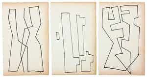 Siep van den Berg - Lot van drie abstracte composities verkocht voor € 1!