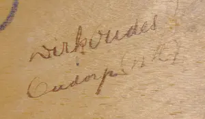 Dirk Oudes - Naar de kerk, olieverf op paneel (mooi ingelijst) kopen? Bied vanaf 1000!