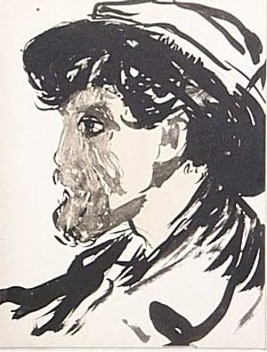 Kees van Dongen - pochoir - mannenportret kopen? Bied vanaf 65!