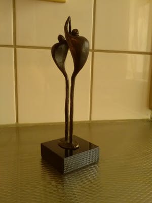 Corry Ammerlaan - Prachtig bronzen beeldje 2 personen kopen? Bied vanaf 25!