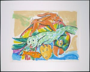 Anton Vrede - Zeefdruk, Zonder titel kopen? Bied vanaf 1!