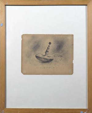 Otto Egberts - Potloodtekening, Waiting for the sun kopen? Bied vanaf 70!