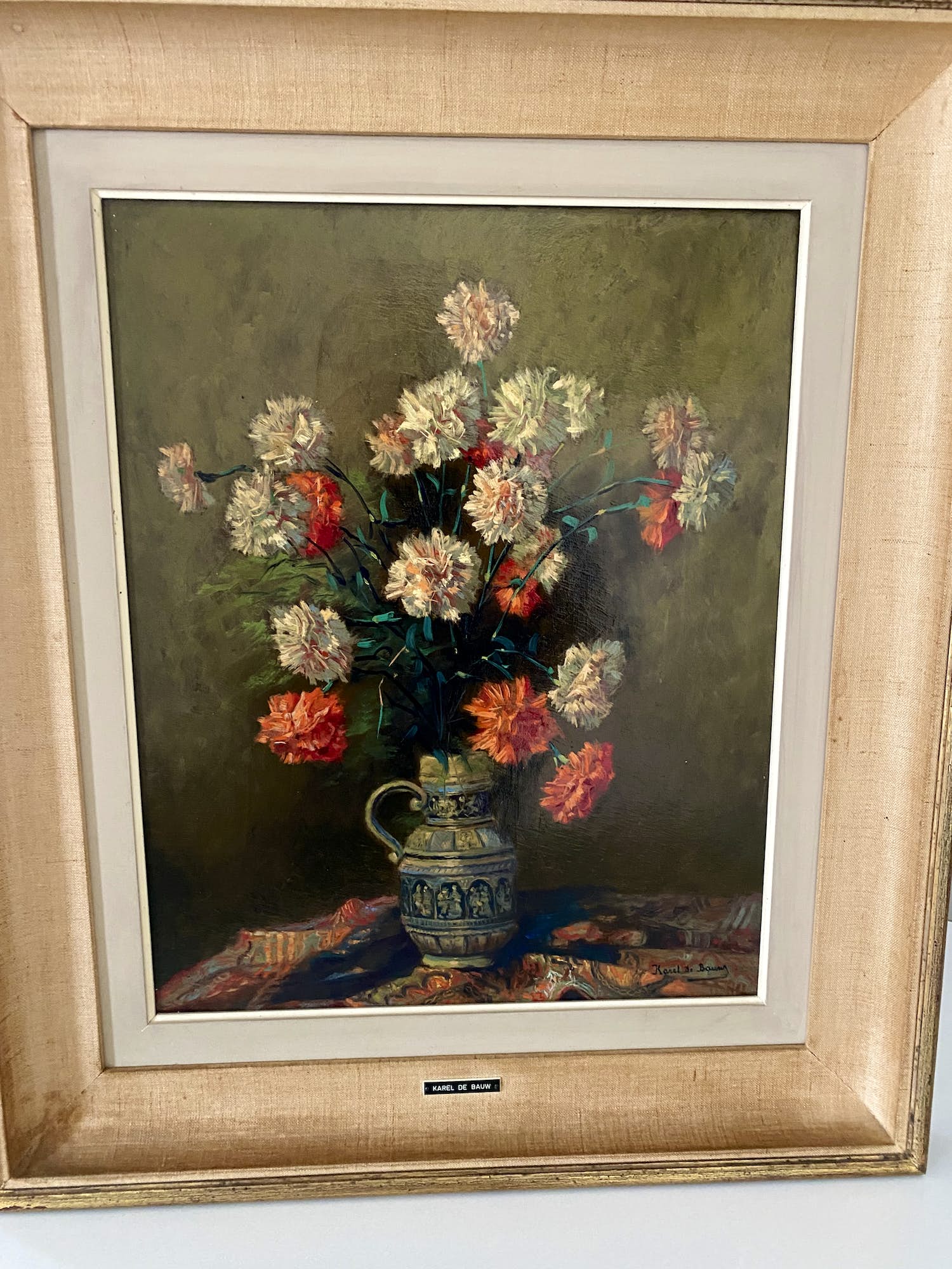 Karel De Bauw - Vaas met bloemen kopen? Bied vanaf 220!