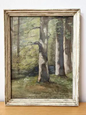 AcheterCharles Dankmeijer - ‘Hemelseberg Eendjesvijver’ Oosterbeek (Renkum) | Aquarel in originele lijst? Enchérissez de 200!