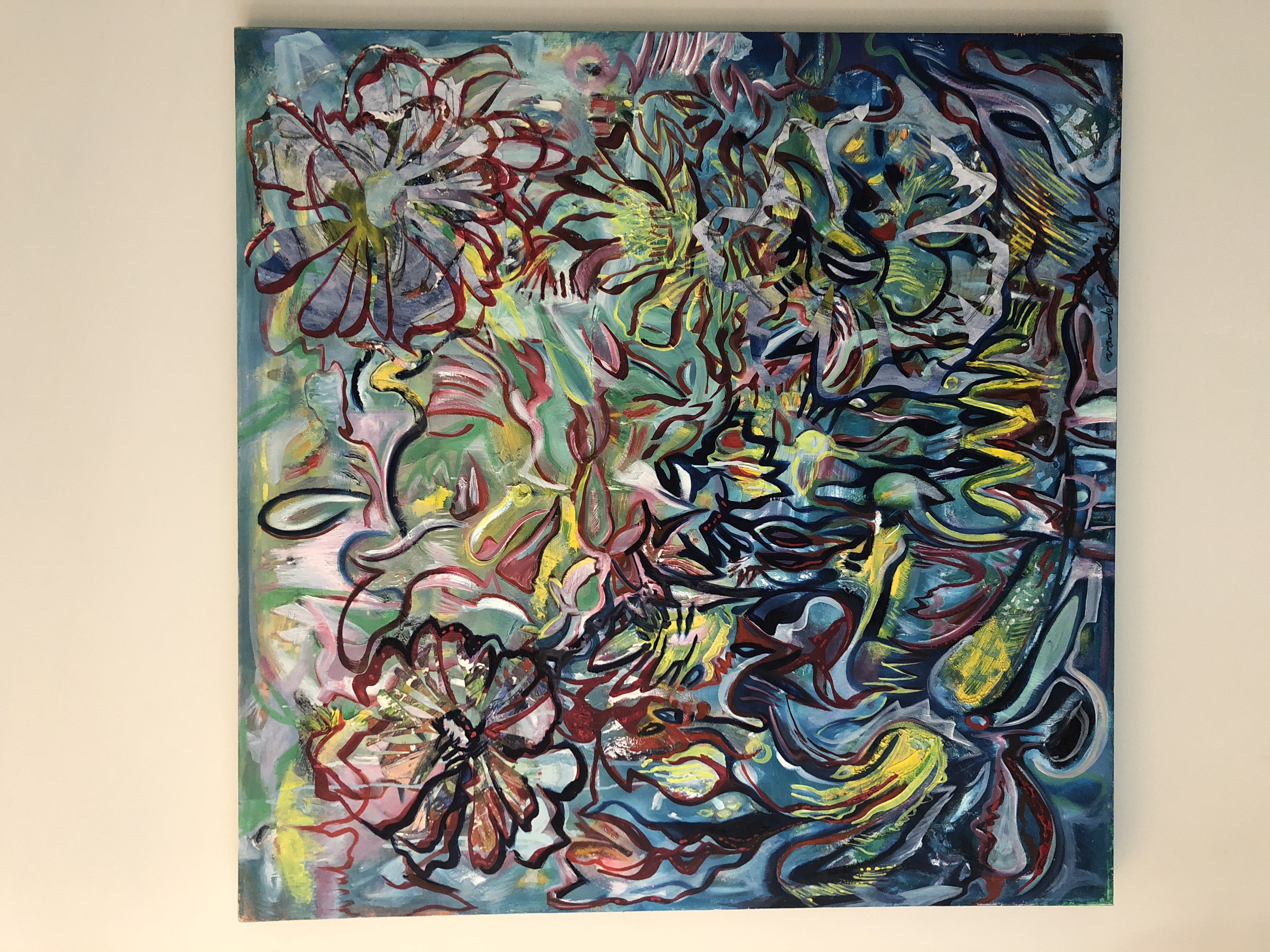 Niet of onleesbaar gesigneerd - Mixed media verkocht voor € 1!