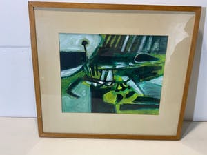 Hans van den Krommenacker - Landschap in groen kopen? Bied vanaf 10!