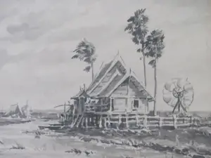 Buy David Bronkhorst - Zuidoost-Aziatisch landschap.? Bid from 50!