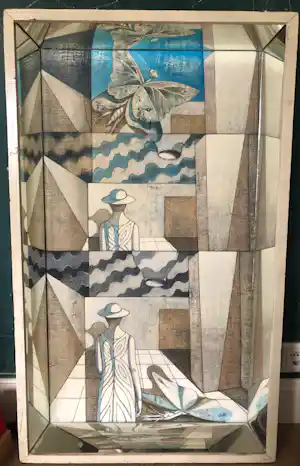 Maria Winkel - Schilderij in spiegellijst verkauft für € 99!