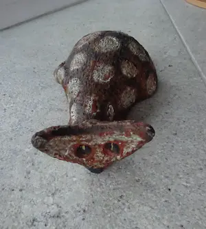 Jan van Stolk - zeldzame plastiek van een op de loer liggende kat kopen? Bied vanaf 145!