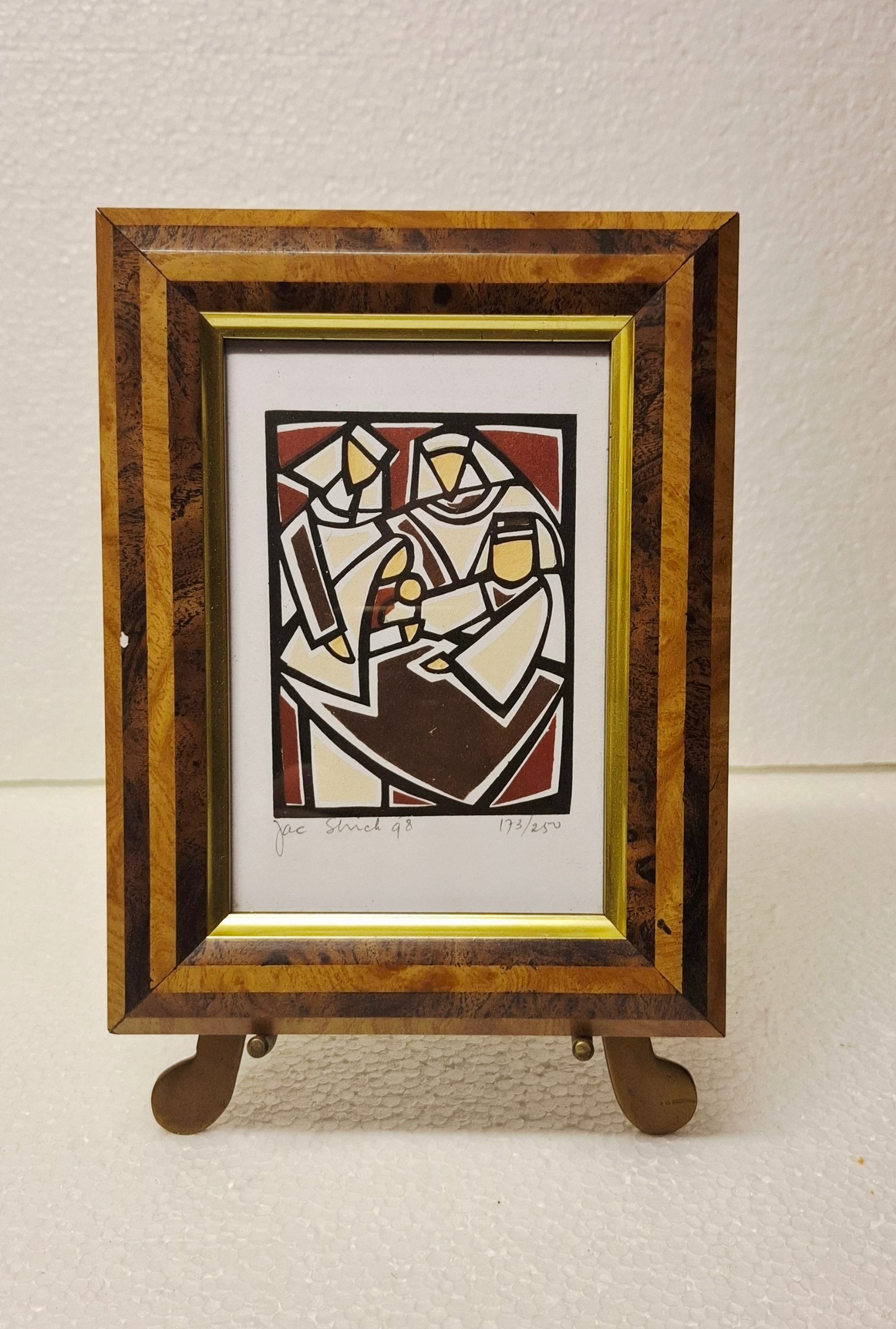 Buy Jacques Strick - grafische linoleumsnede/houtsnede Jac. Strick 1936–2014? Bid from 40!