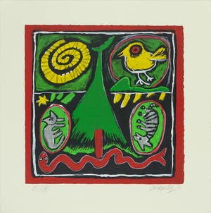 Corneille - ‘Sapin’, gesigneerde lithografie, 1994 kopen? Bied vanaf 149!