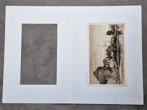 Ludwig Willem Reijmert Wenckebach - fraaie 19e eeuwse Ets " Haven van Leerdam aan de Linge" kopen? Bied vanaf 27!