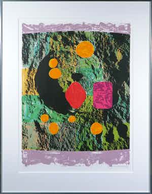 Jelis van Dolderen - Zeefdruk, Luna colorata III - Ingelijst (Groot) verkocht voor € 1!