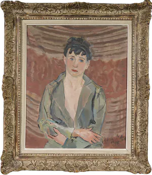 Edgard Tytgat - Olieverf op doek, La Mélancolie - Ingelijst kopen? Bied vanaf 8000!