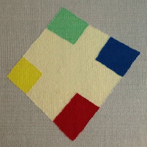 Niet of onleesbaar gesigneerd - Ingelijste gobelin , ‘Abstracte vormen’ - 1996 kopen? Bied vanaf 1!