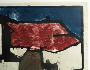 Fon Klement - Houtsnede, Watermolen – ingelijst – 1961 – oplage 24 kopen? Bied vanaf 75!