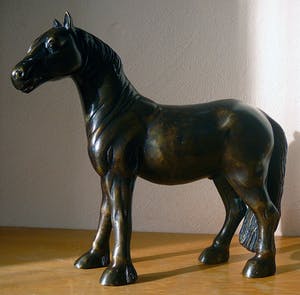 Brons (Onbekend) - Paard -massief brons- kopen? Bied vanaf 90!