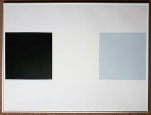 Rob van Koningsbruggen - Compositie in zwart, grijs en wit, zeefdruk (mooi ingelijst) kopen? Bied vanaf 125!