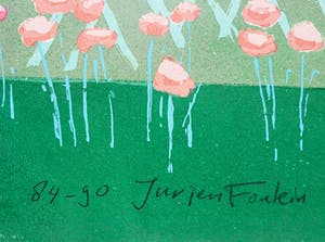 Jurjen Fontein - Tuinfeest, zeefdruk kopen? Bied vanaf 35!
