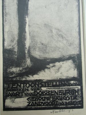Aart van Dobbenburgh - TENTOONSTELLING ZANDVOORT // LITHO VAN AART VAN DOBBENBURGH kopen? Bied vanaf 30!