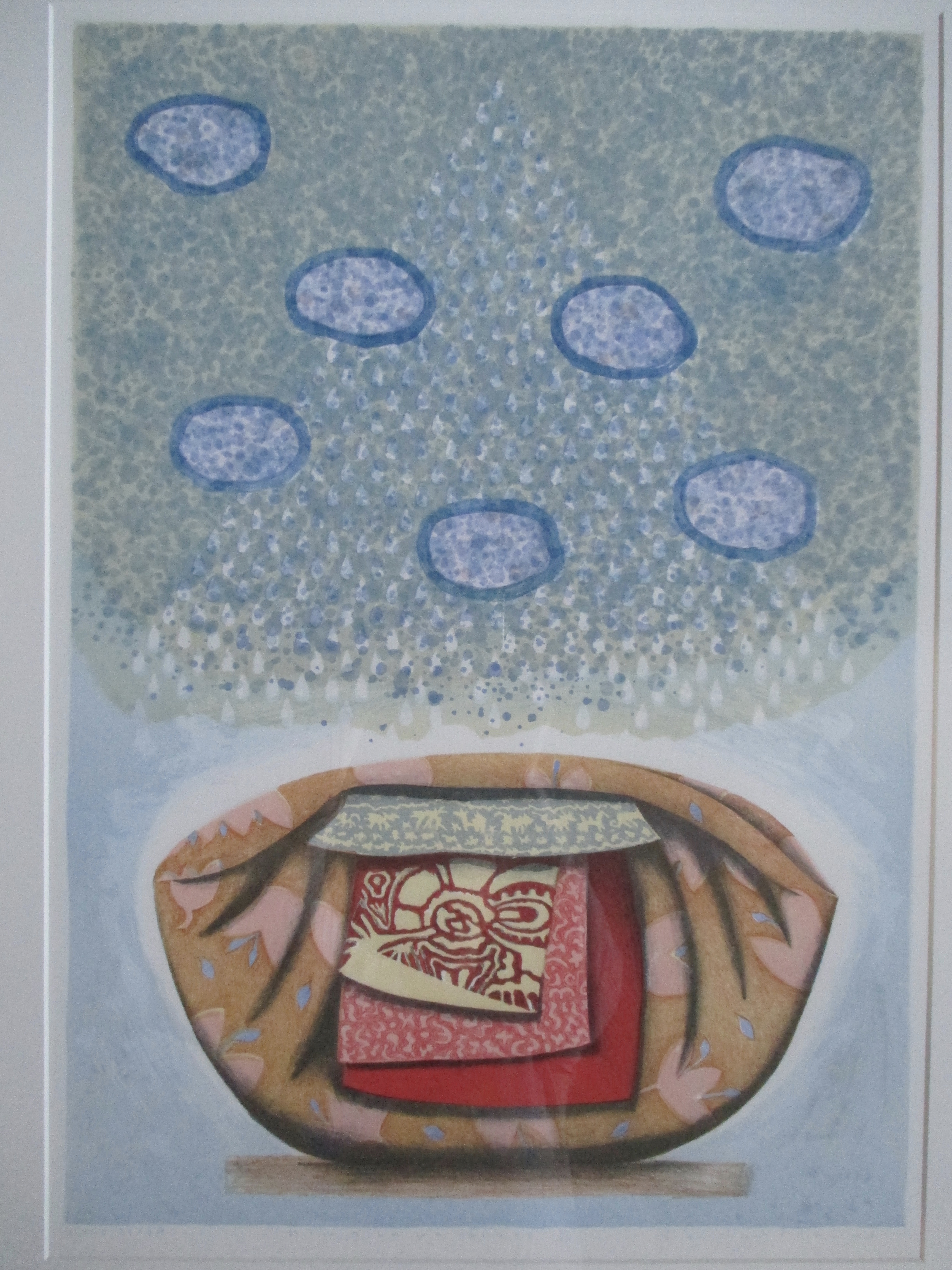 Lon Buttstedt - Ingelijste itho "Himalaya Blues VII" Barth lijst kopen? Bied vanaf 55!