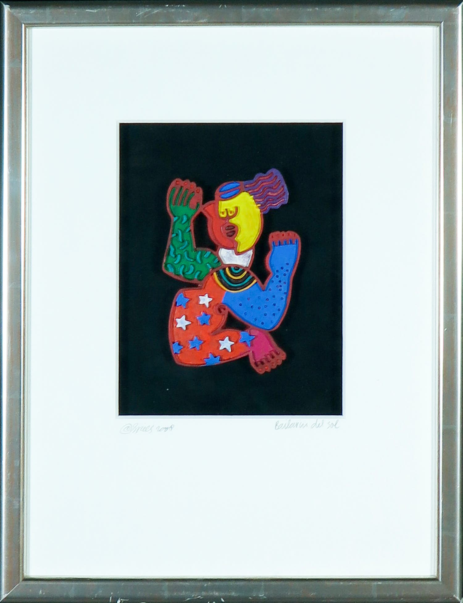 Clemens Briels - Handbeschilderd reliëf / sculptuur van kunsthars, Bailarin del sol verkocht voor € 50!