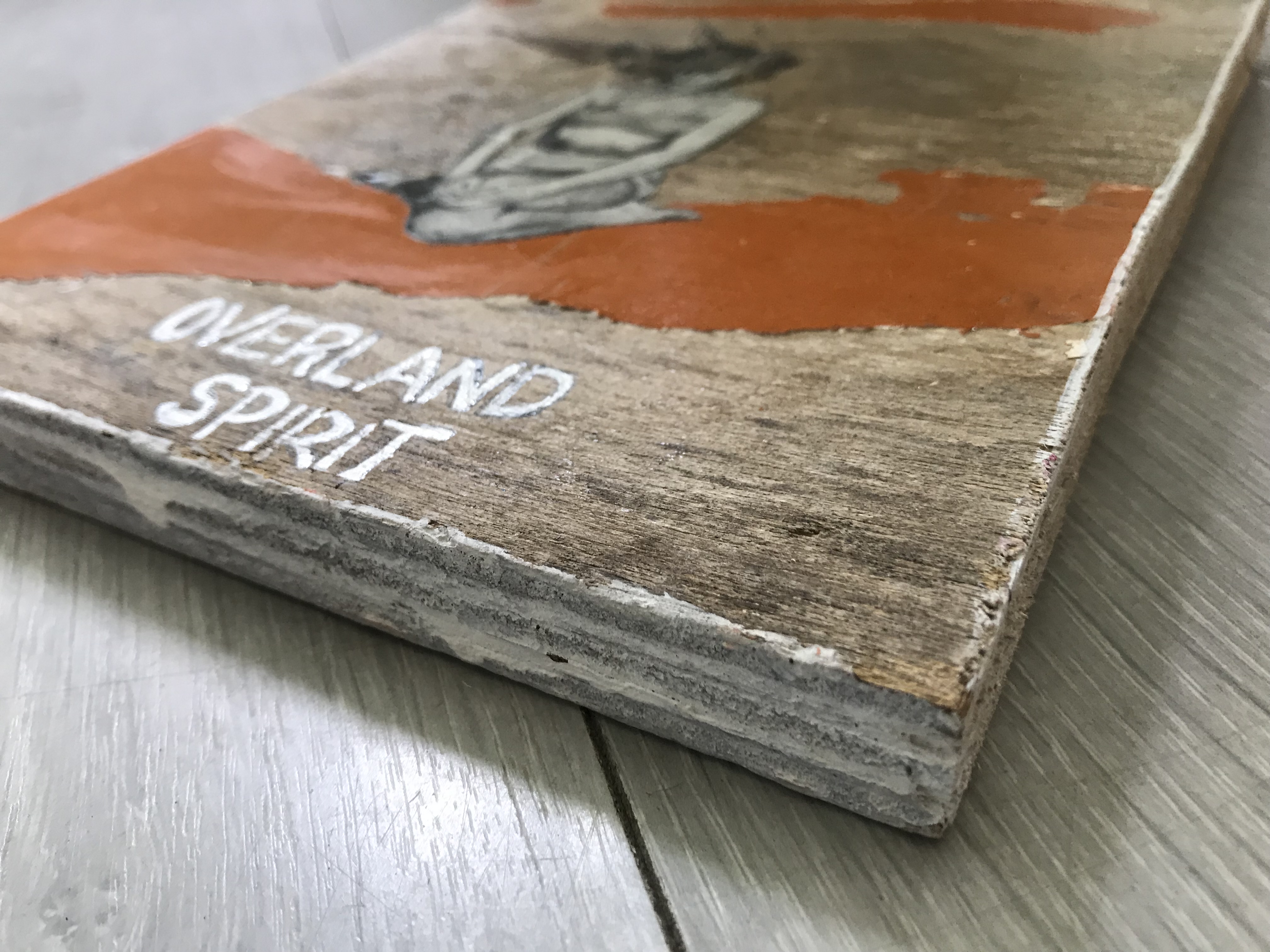 Shila Oringer - Collage op hout - Overland Spirit kopen? Bied vanaf 90!