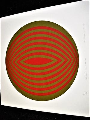 Rob Schotman - Intrigerend jaren 60 PoP Art Litho - Circum-Centrisch - gesigneerd /oplage 50 ex kopen? Bied vanaf 26!