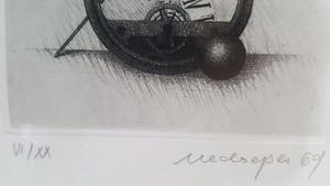 Friedrich Meckseper - ‘Uhr’ - ets met beperkte oplage kopen? Bied vanaf 55!